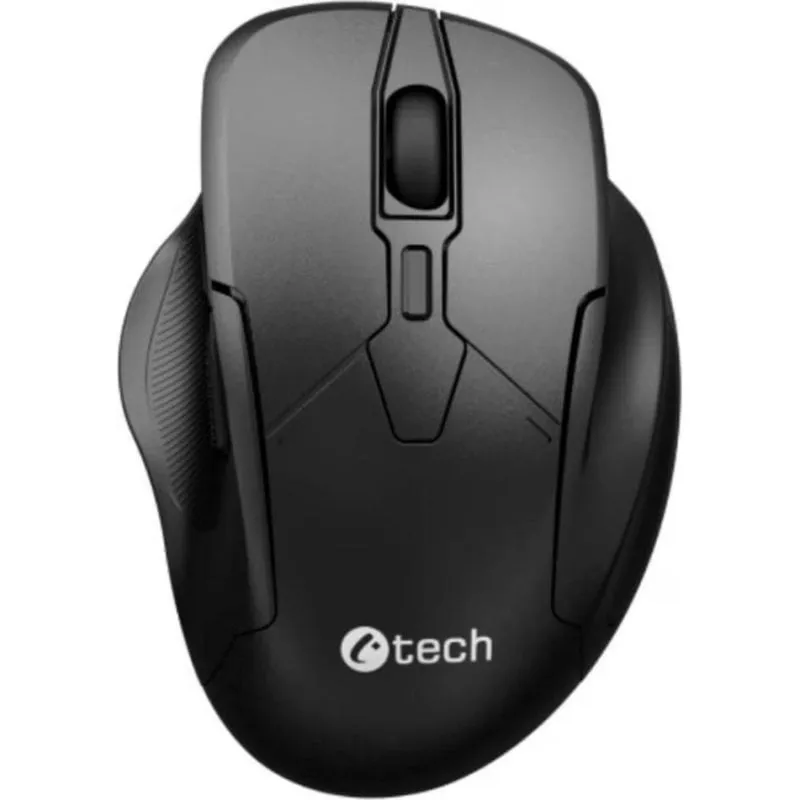 Mouse C-Tech WLM-17BK Bluetooth 5.0 3200 DPI Nero Ergonomico 6 Pulsanti - immagine 1