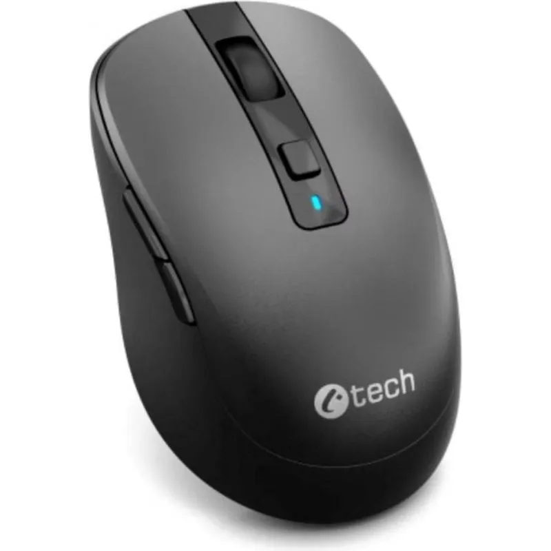 Ratón C-Tech WLM-19 Bluetooth RF Wireless 1600 DPI Nero 6 Pulsanti - immagine 1