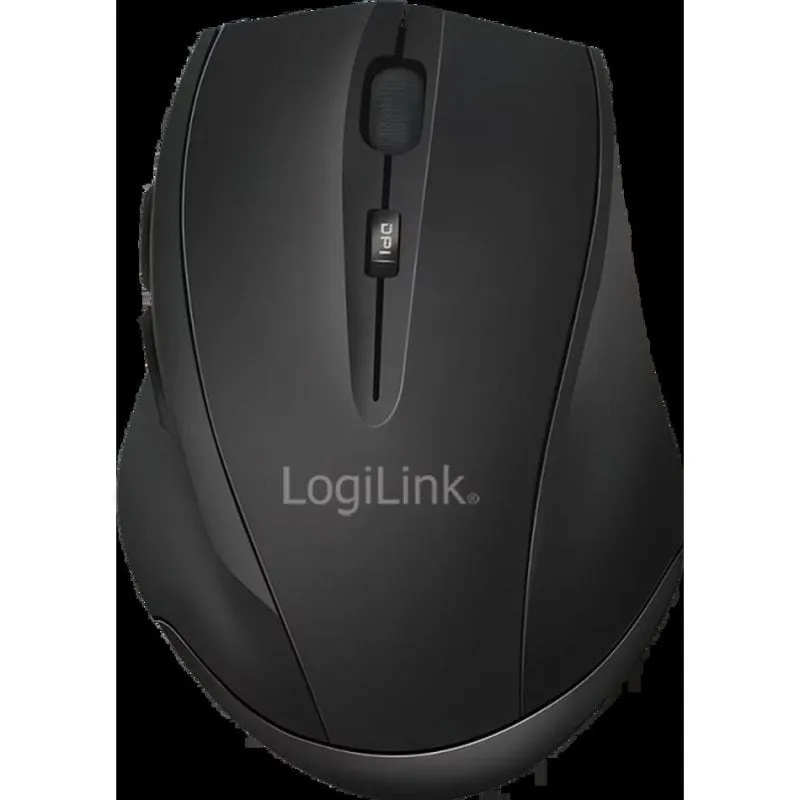 Mouse LogiLink ID0032B Bluetooth 5.0 1600 DPI Nero 6 Pulsanti - immagine 1
