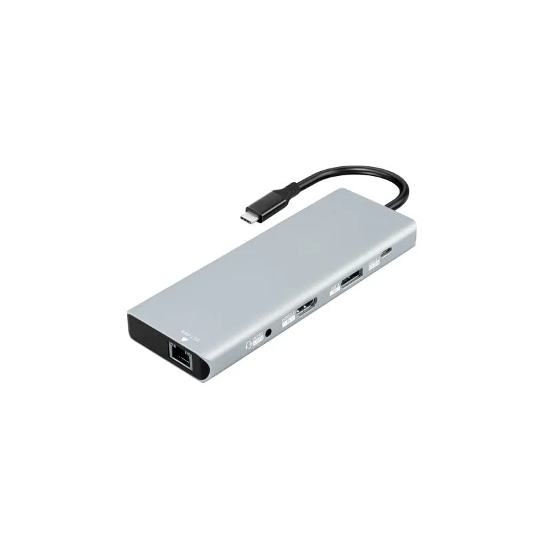 Docking Station Kimex 134-8000 USB-C 10 in 1 8K DP1.4 HDMI 2.1 10G - immagine 1