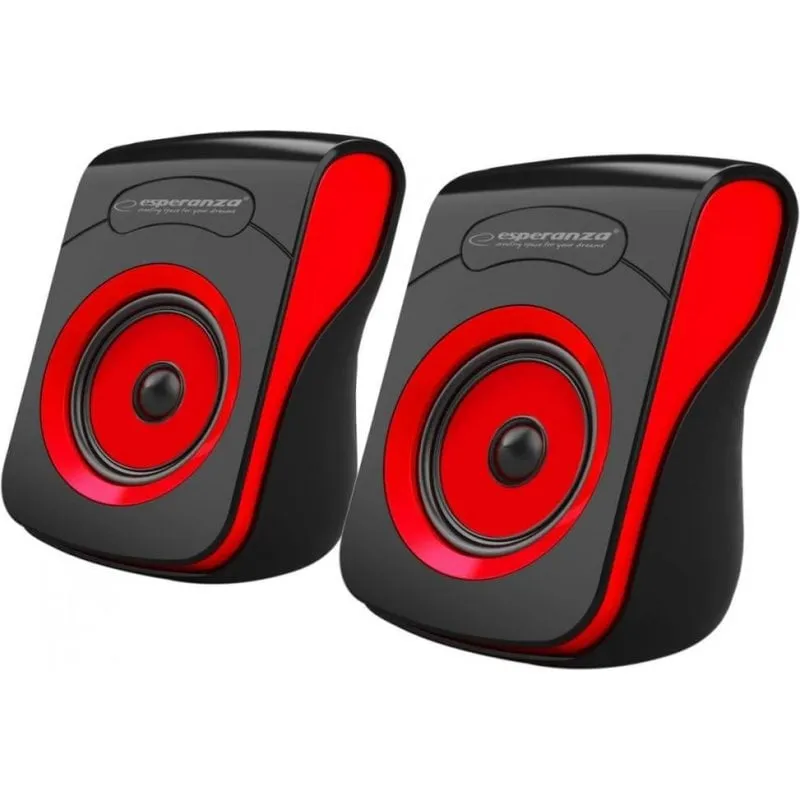 Altoparlanti Esperanza Flamenco 2.0 USB 6W con uscita cuffie e amplificatore esterno - immagine 1