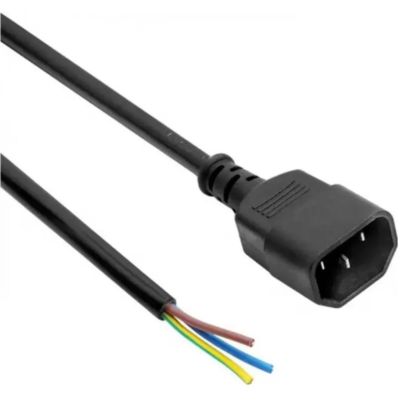 Cavo di alimentazione Akyga AK-OT-08C IEC C14 1 metro 3×1 mm² nero - immagine 1