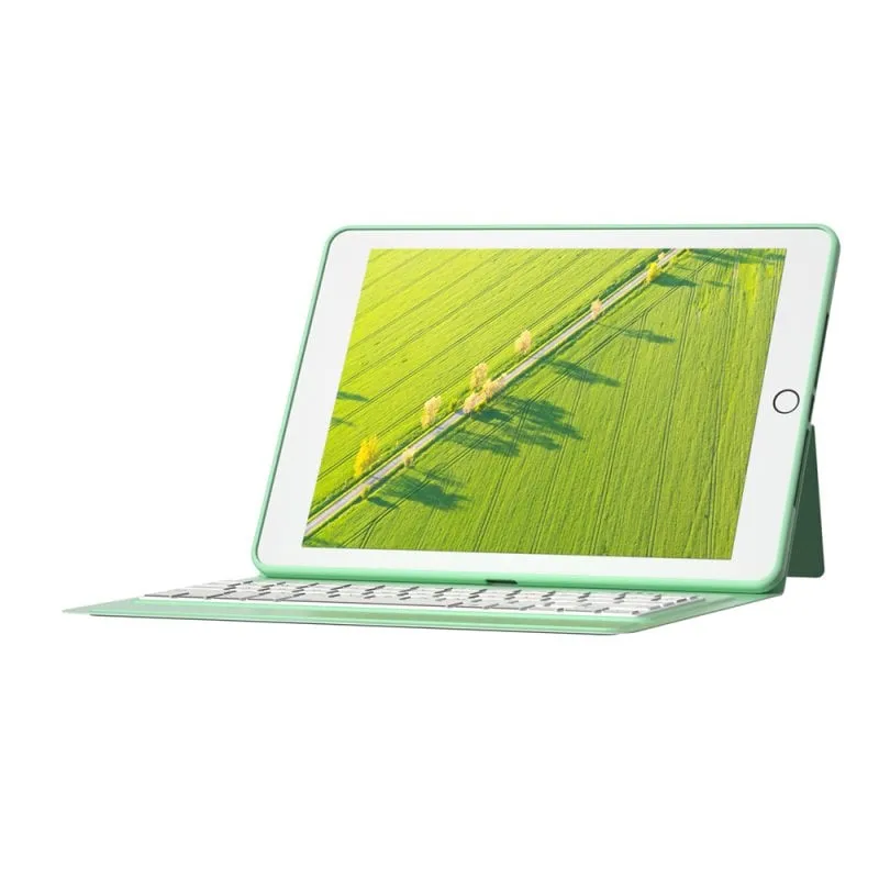 Custodia per Tablet Royal Bailey T1086 Tastiera Bluetooth QWERTY Verde - immagine 1