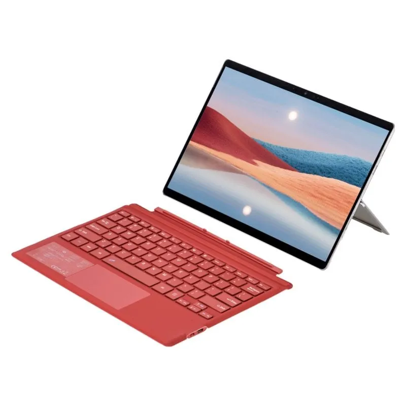 Custodia per tablet Royal Bailey 1089D Bluetooth Tastiera Surface Pro 3 4 6 7 Rossa - immagine 1