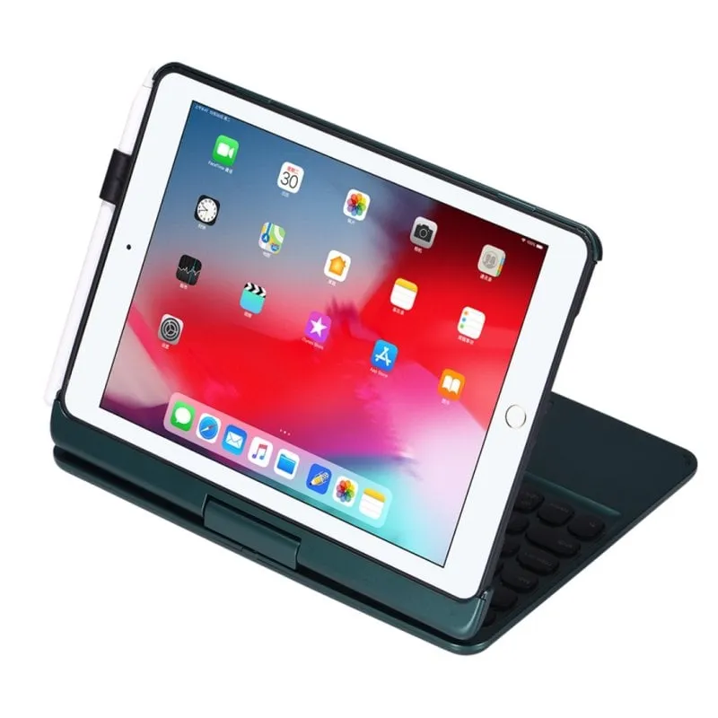 Custodia Royal Bailey Q5 Bluetooth Tastiera iPad 9.7 Verde - immagine 1