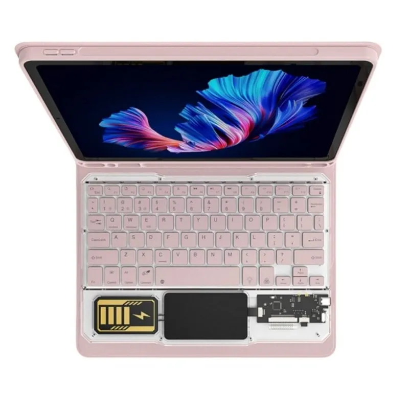 Custodia per tablet Royal Bailey JT211-1 Bluetooth Tastiera QWERTY Rosa - immagine 1