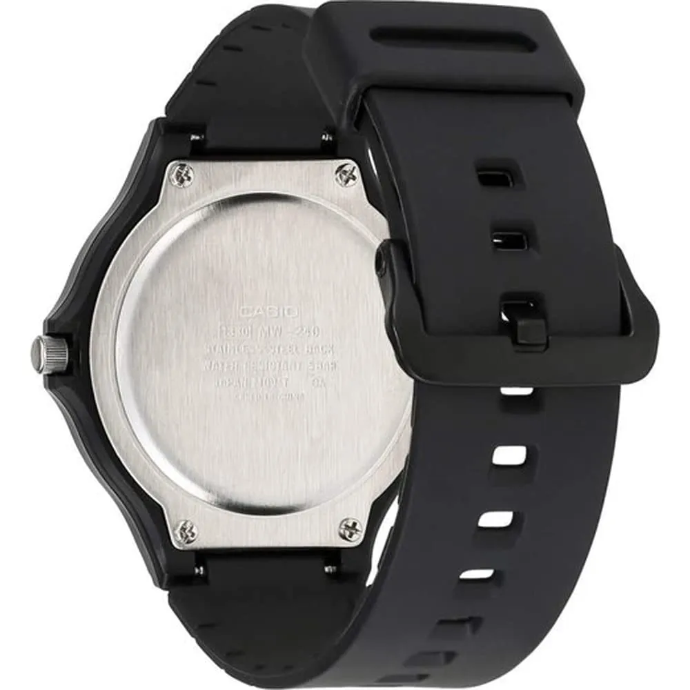 Casio Orologio Analogico Quarzo Unisex Adulto con Cinturino in Resina MW-240-7EVEF - immagine 2