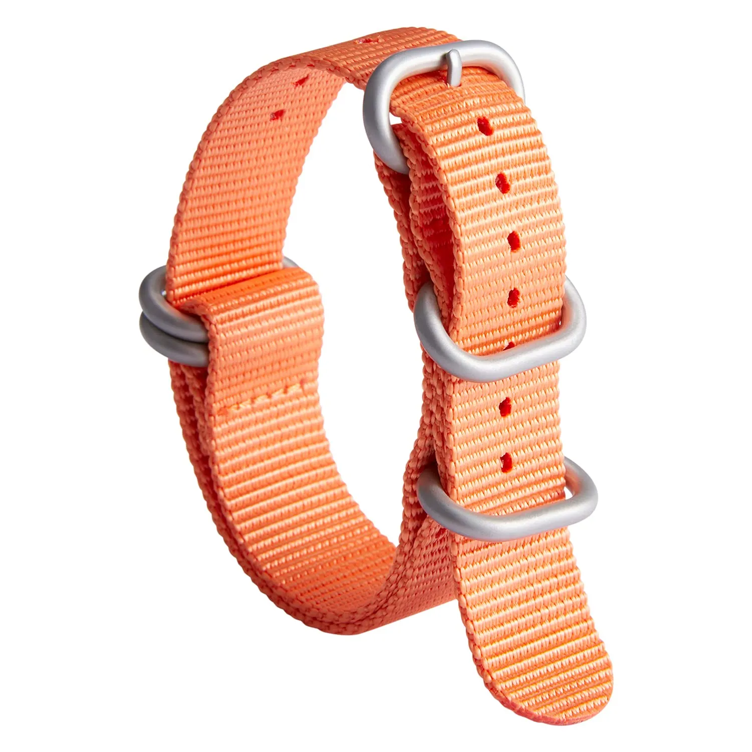 BINLUN Cinturino per Orologio in Nylon Cinturini Militare Premium Balistico Multicolori per Uomo Donna 18 mm 19 mm 20 mm 21 mm 22 mm 23 mm 24 mm con Fibbia in Acciaio Inossidabile Argento/Nero - immagine 1