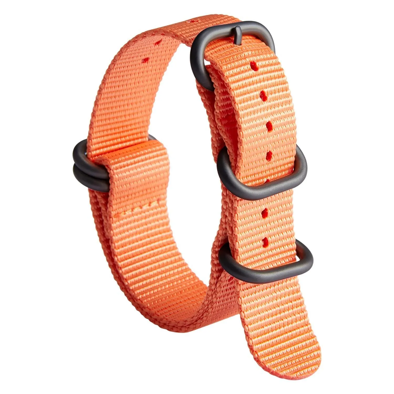 BINLUN Cinturino per Orologio in Nylon Cinturini Militare Premium Balistico Multicolori per Uomo Donna 18 mm 19 mm 20 mm 21 mm 22 mm 23 mm 24 mm con Fibbia in Acciaio Inossidabile Argento/Nero - immagine 1