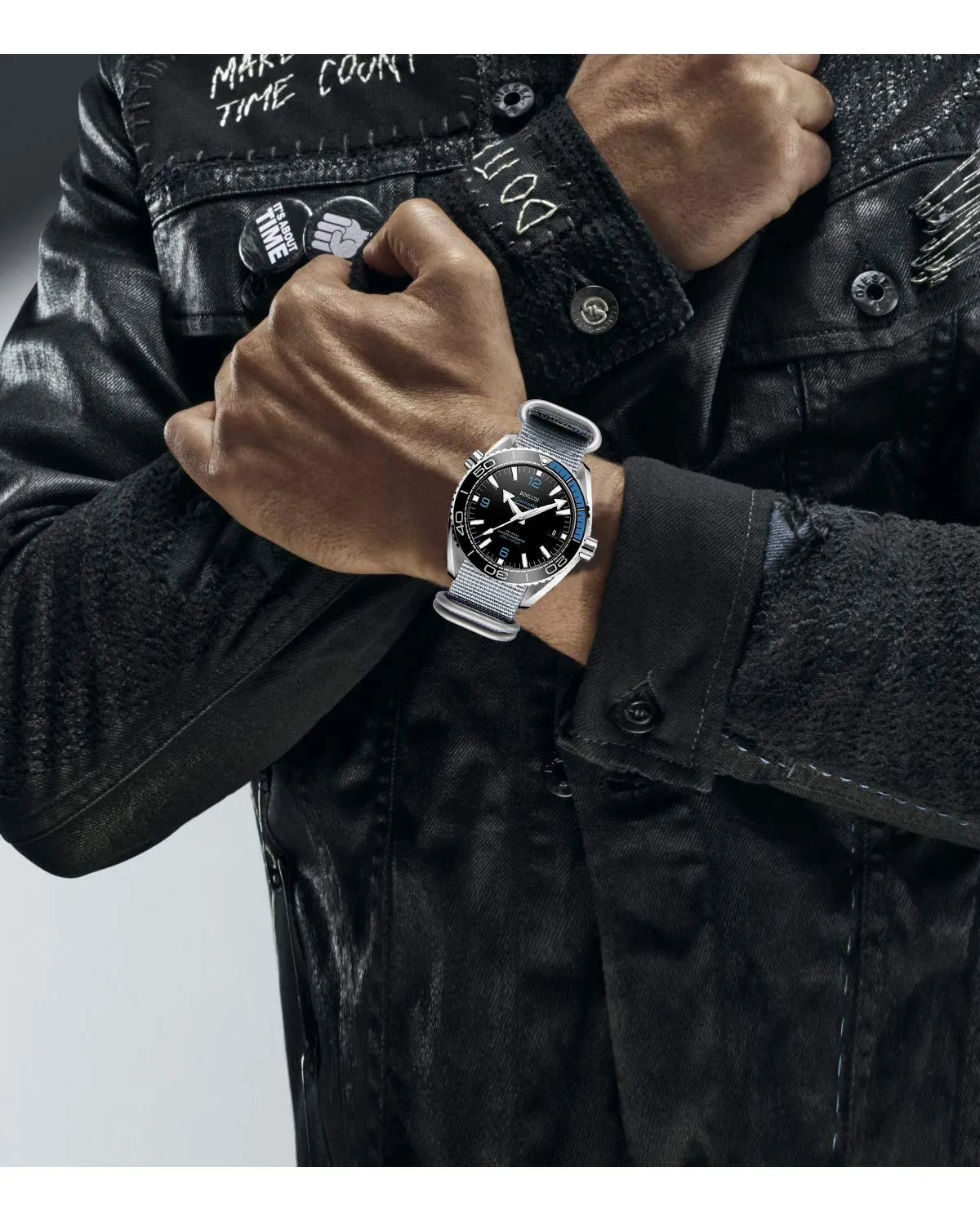 BINLUN Cinturino per Orologio in Nylon Cinturini Militare Premium Balistico Multicolori per Uomo Donna 18 mm 19 mm 20 mm 21 mm 22 mm 23 mm 24 mm con Fibbia in Acciaio Inossidabile Argento/Nero - immagine 6