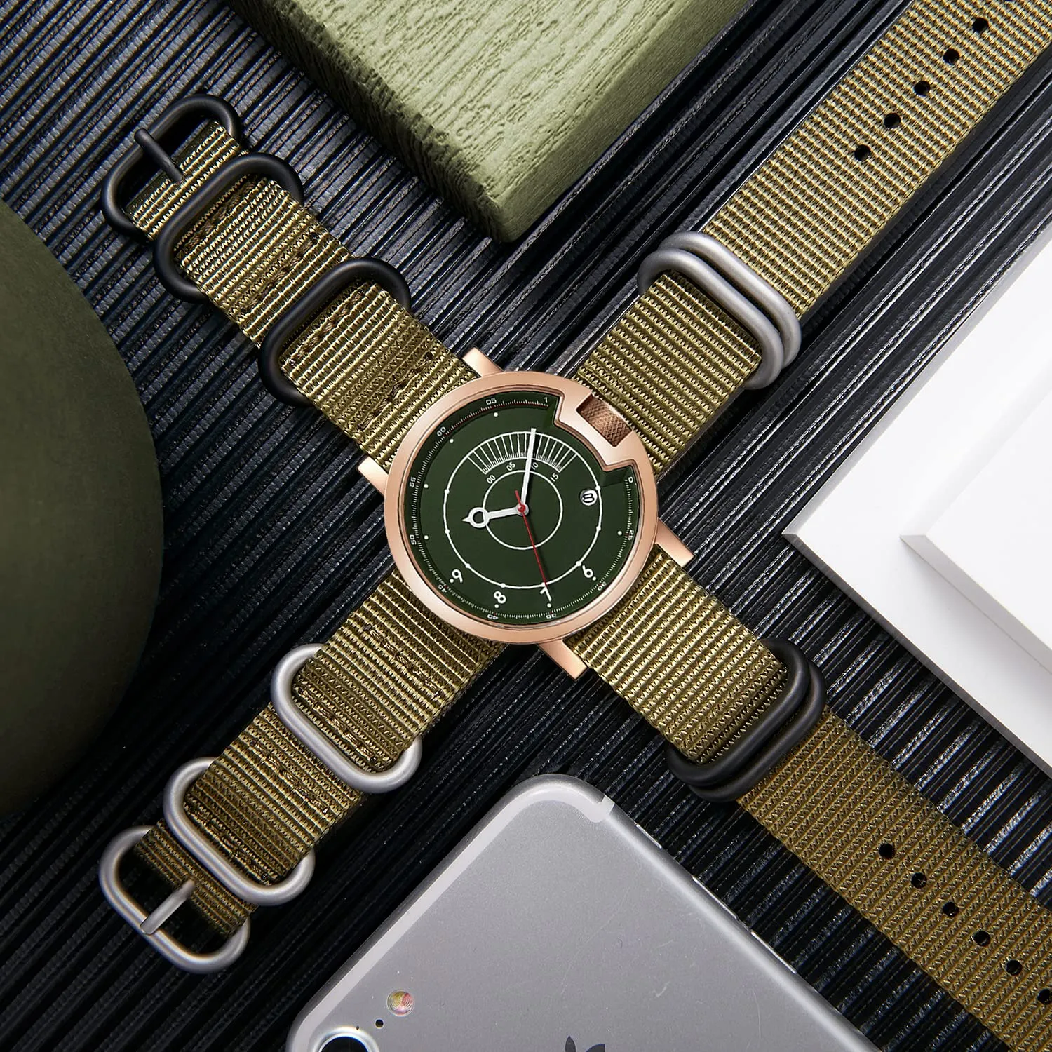 BINLUN Cinturino per Orologio in Nylon Cinturini Militare Premium Balistico Multicolori per Uomo Donna 18 mm 19 mm 20 mm 21 mm 22 mm 23 mm 24 mm con Fibbia in Acciaio Inossidabile Argento/Nero - immagine 4