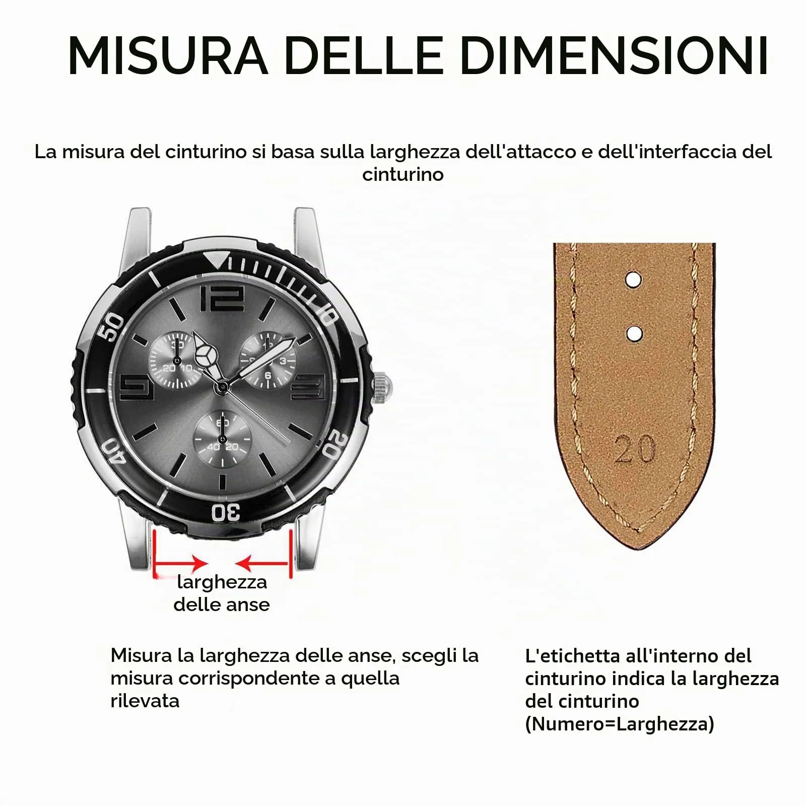 BISONSTRAP Cinturino Orologio 18mm, Cinturini di Ricambio in Pelle Vintage, Marrone Scuro - immagine 5