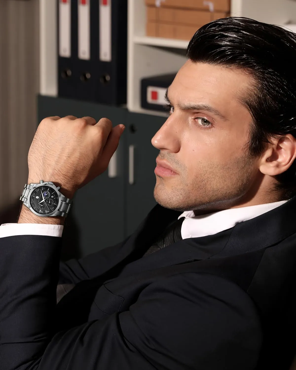 BENYAR BY Orologio da uomo quarzo analogico Cronografi Orologi uomo Regali - immagine 2