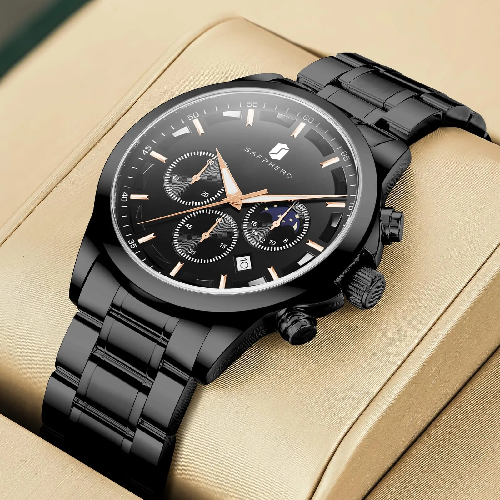 BENYAR BY Orologio da uomo quarzo analogico Cronografi Orologi uomo Regali - immagine 6