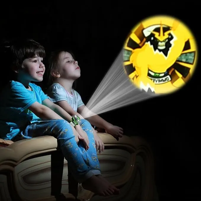 Mstnoixgc Orologio Bambino Cartoni, Orologio Proiettore Bambini, Orologio da Polso Proiettore, Orologio Giocattolo per Bambini, con 8 Motivi di Proiezione,per Giochi di Ruolo per Ragazzi e Ragazze - immagine 3