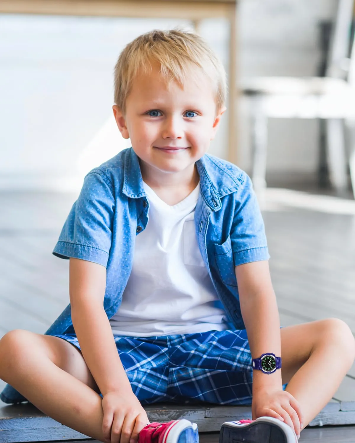 Weayege Orologio Bambini,Nuovi Orologi per Bambini a 7 Colori,Orologio Bambini Analogico con Cinturino in Gomma,Impermeabile 50M, Full HD 1080p - immagine 7