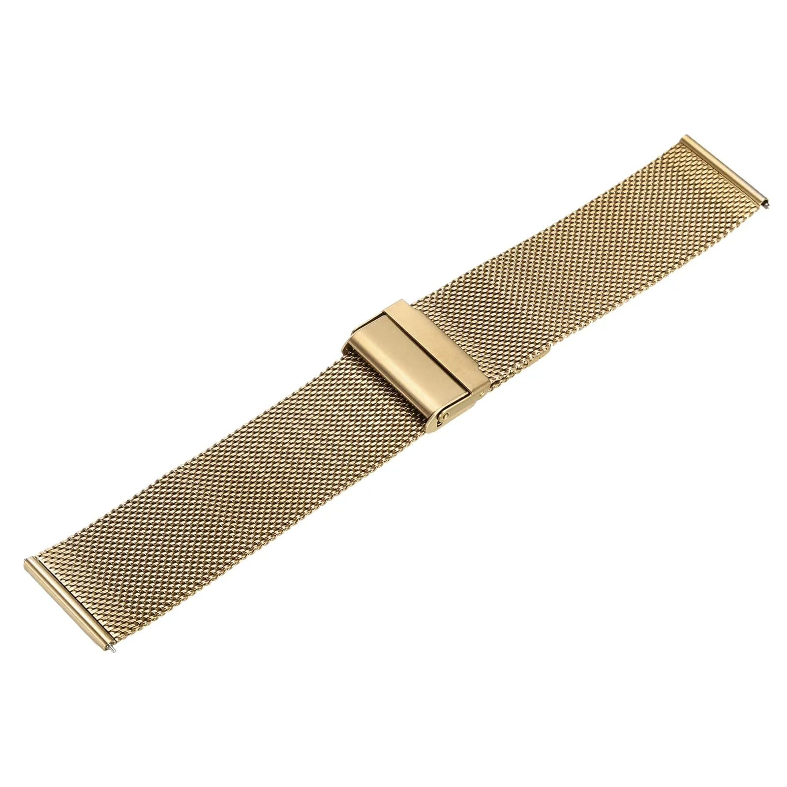 QUARKZMAN 316L Acciaio Inossidabile Maglia Cinturino Orologio 24mm Cinturino Orologio in Metallo Regolabile a Sgancio Rapido per Uomo Donna, Oro Rosa - immagine 3
