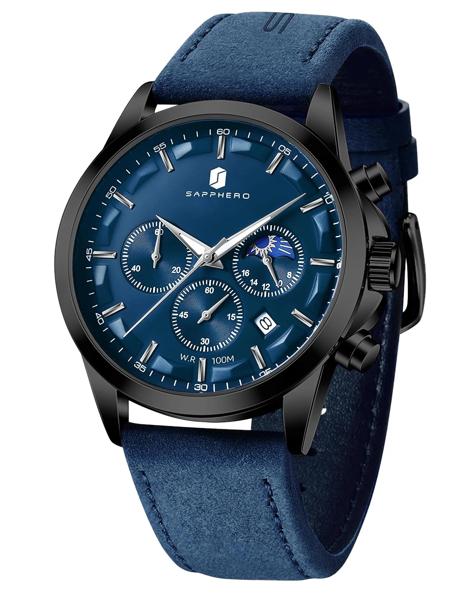 BENYAR BY Orologio da uomo quarzo analogico Cronografi Orologi uomo Regali - immagine 1