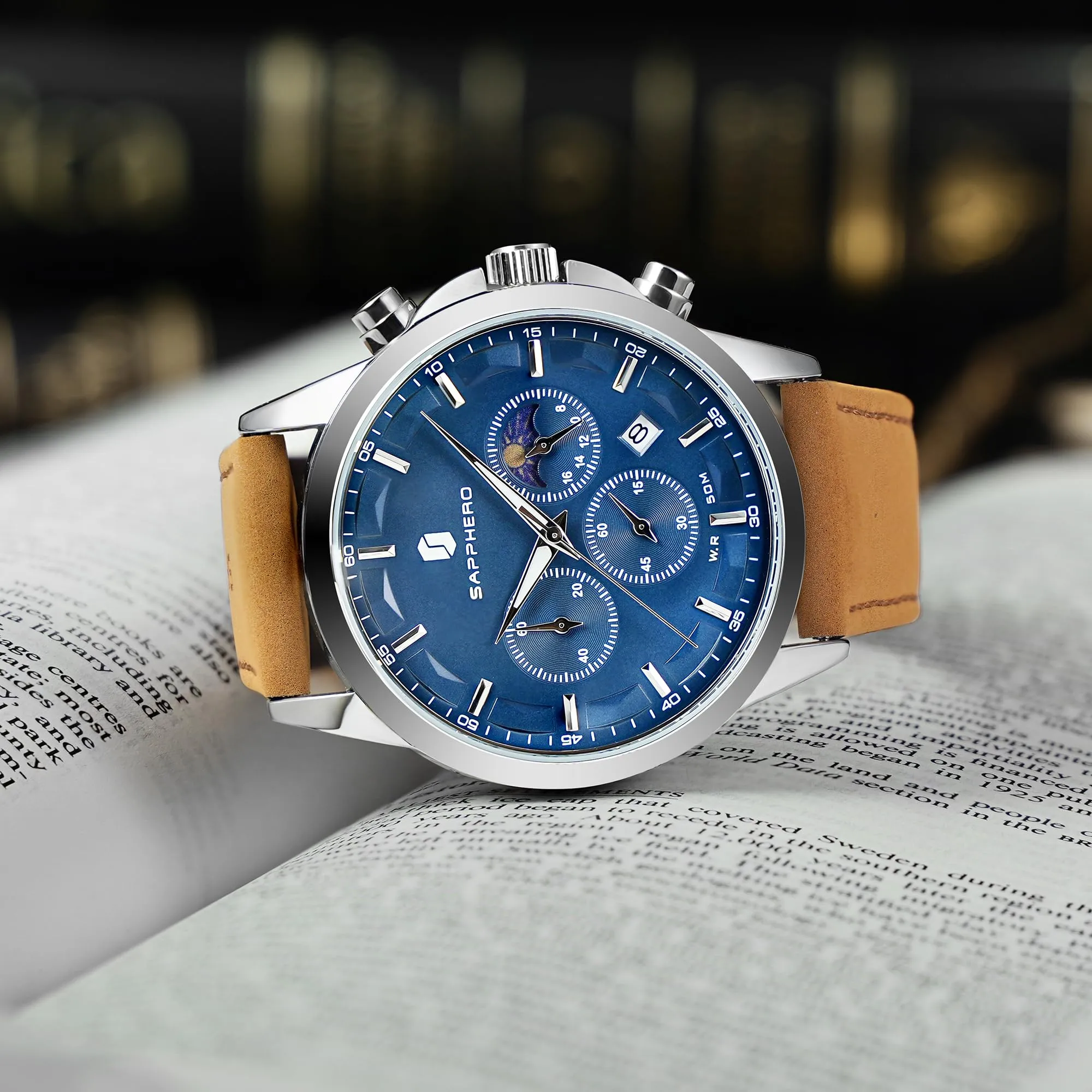 BENYAR BY Orologio da uomo quarzo analogico Cronografi Orologi uomo Regali - immagine 7