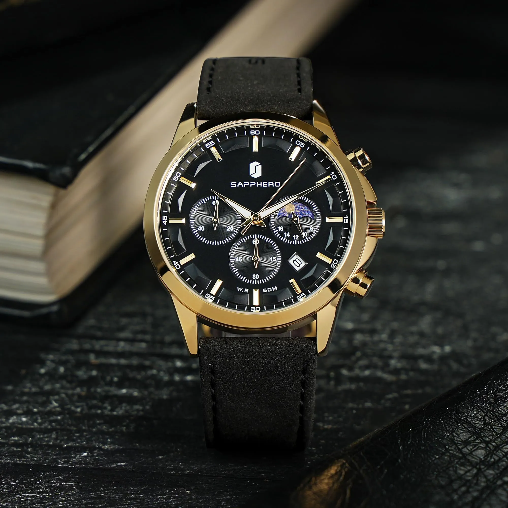 BENYAR BY Orologio da uomo quarzo analogico Cronografi Orologi uomo Regali - immagine 6