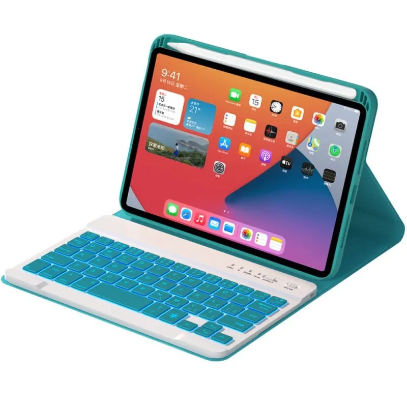 Custodia per tablet Royal Bailey HK006D iPad mini 6 tastiera Bluetooth verde - immagine 1