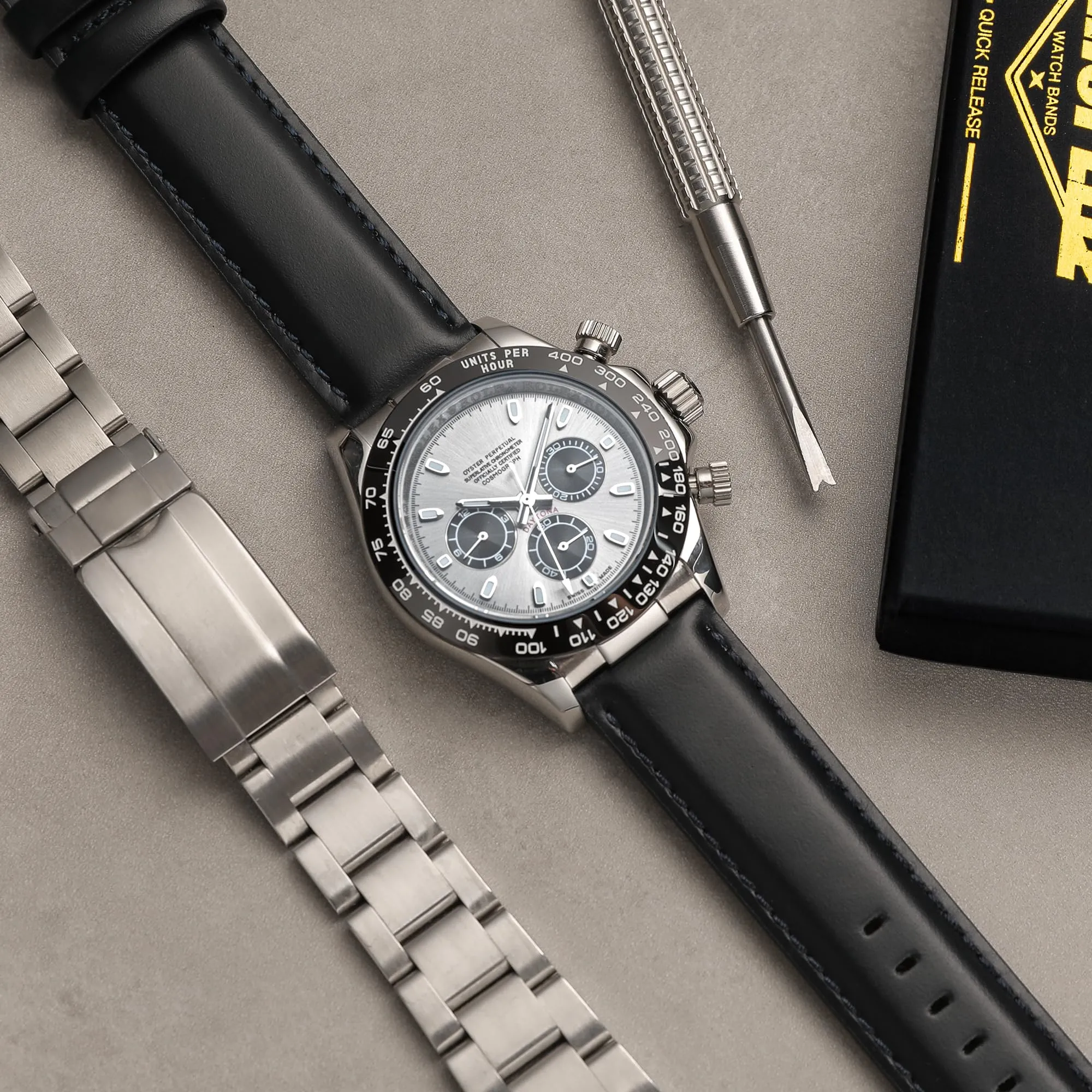 CORROPELLE Cinturini Orologio in Pelle a Sgancio Rapido 18mm 19mm 20mm 21mm 22mm, Elegante Cinturino Vera Pelle Alta qualità Cinturini Ricambio per Uomo Donna, Orologio e Smartwatch - immagine 4