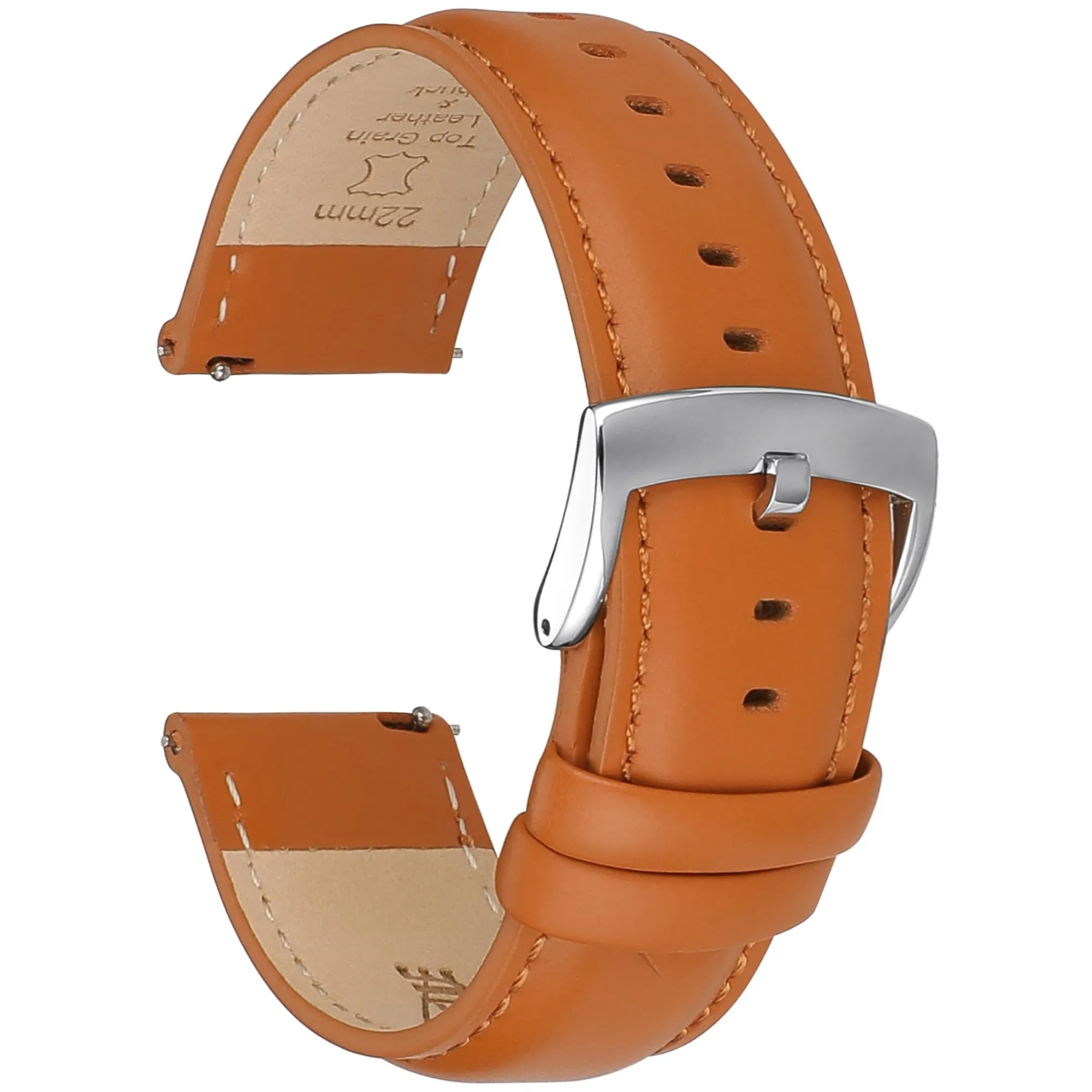 CORROPELLE Cinturini Orologio in Pelle a Sgancio Rapido 18mm 19mm 20mm 21mm 22mm, Elegante Cinturino Vera Pelle Alta qualità Cinturini Ricambio per Uomo Donna, Orologio e Smartwatch - immagine 1