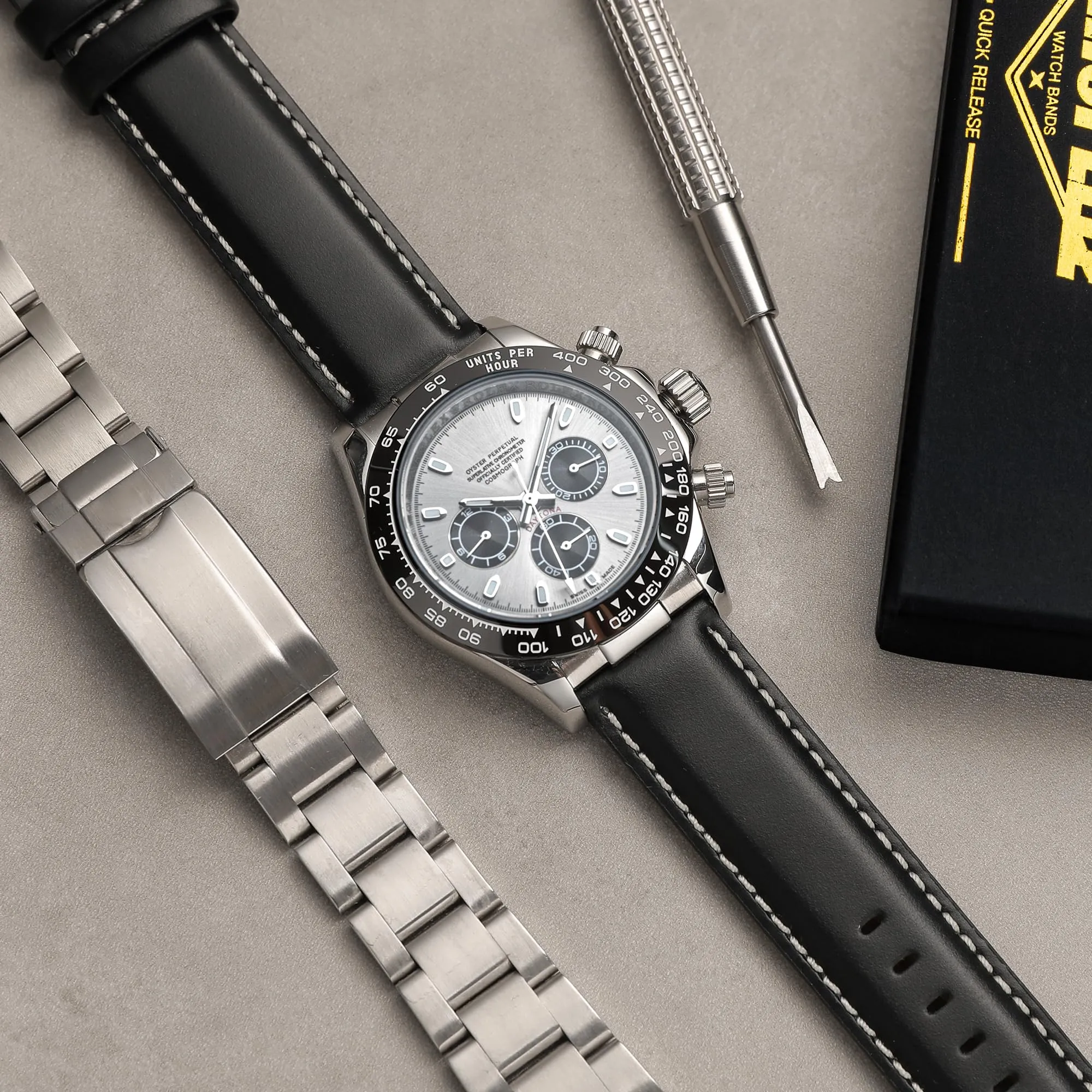CORROPELLE Cinturini Orologio in Pelle a Sgancio Rapido 18mm 19mm 20mm 21mm 22mm, Elegante Cinturino Vera Pelle Alta qualità Cinturini Ricambio per Uomo Donna, Orologio e Smartwatch - immagine 4