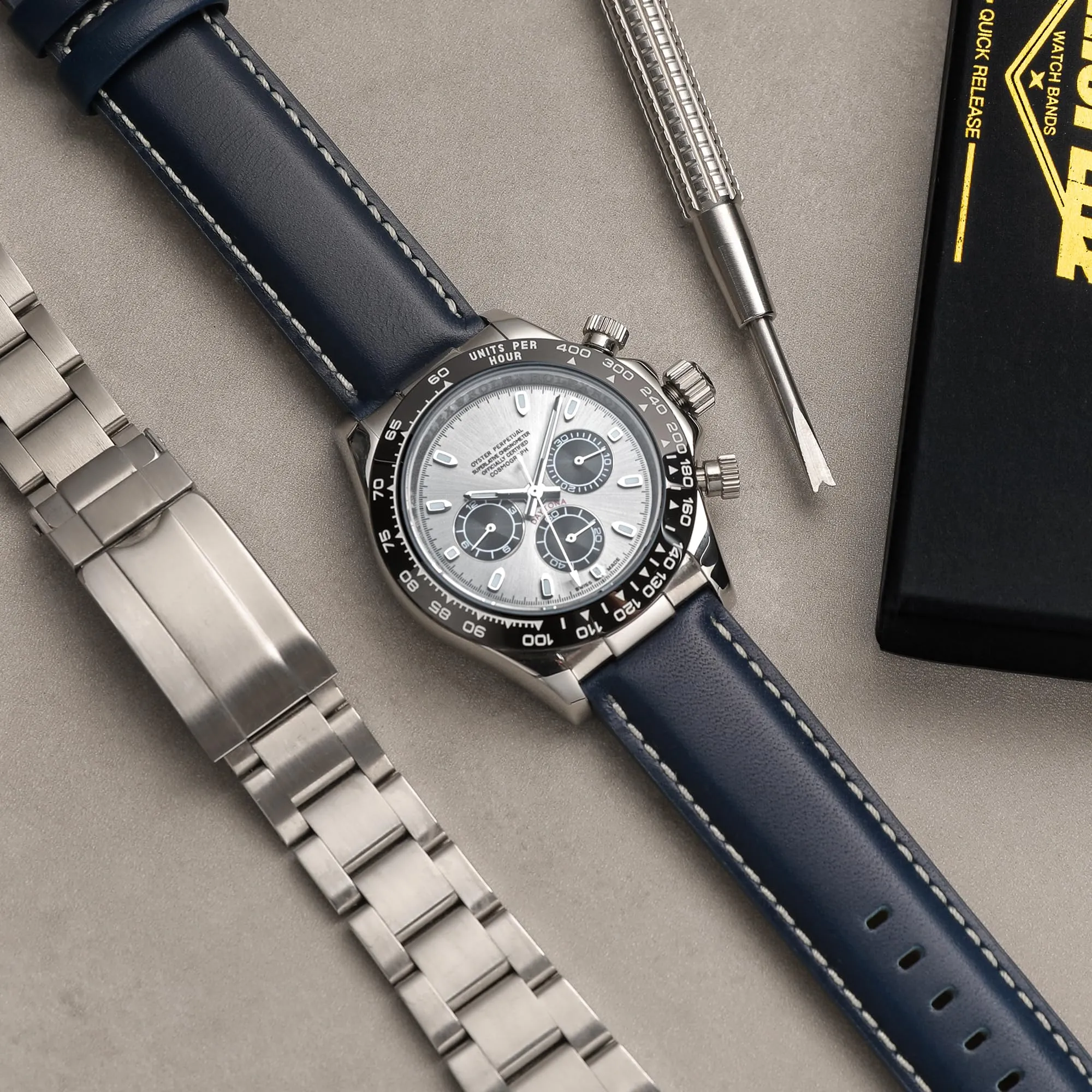CORROPELLE Cinturini Orologio in Pelle a Sgancio Rapido 18mm 19mm 20mm 21mm 22mm, Elegante Cinturino Vera Pelle Alta qualità Cinturini Ricambio per Uomo Donna, Orologio e Smartwatch - immagine 4