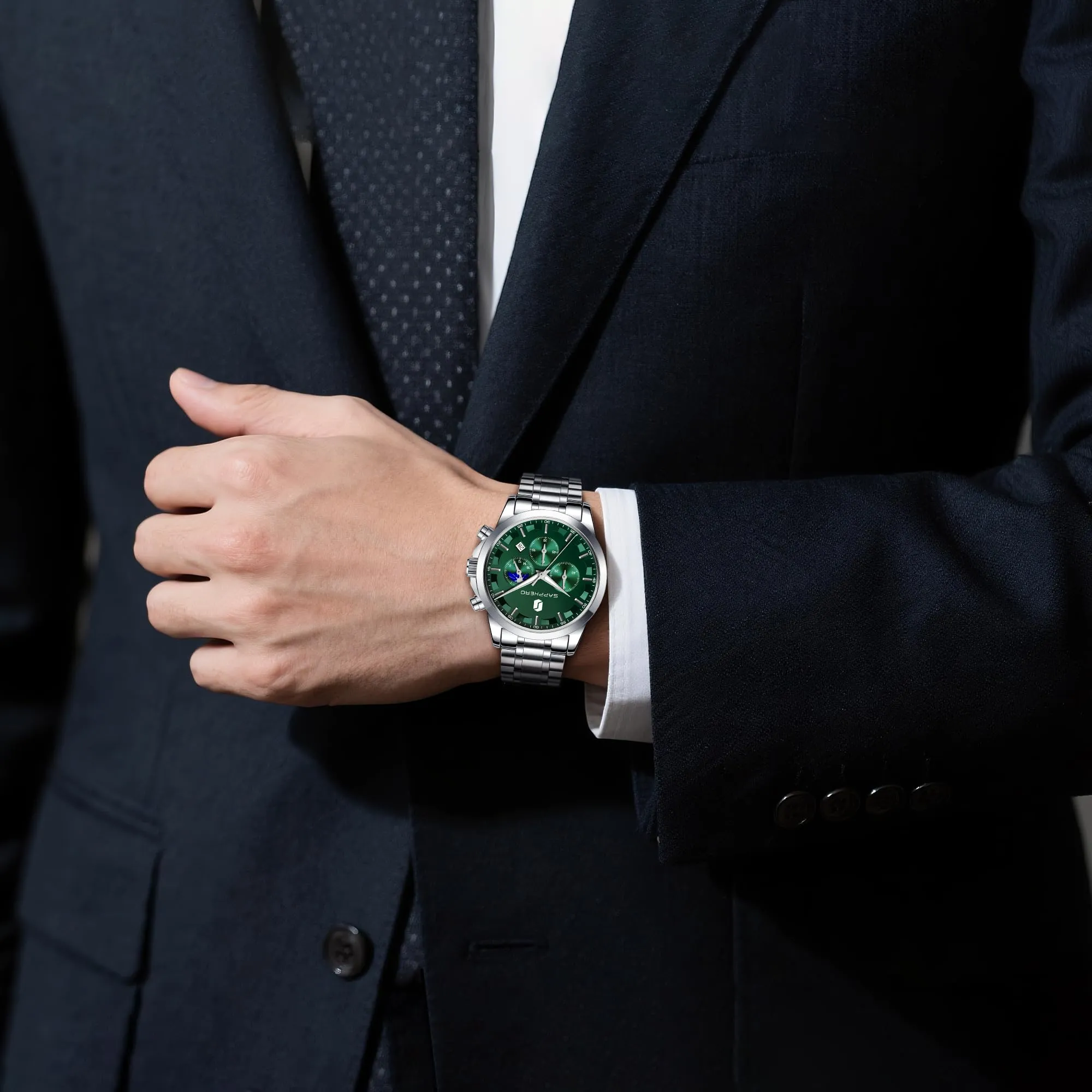 BENYAR BY Orologio da uomo quarzo analogico Cronografi Orologi uomo Regali - immagine 3