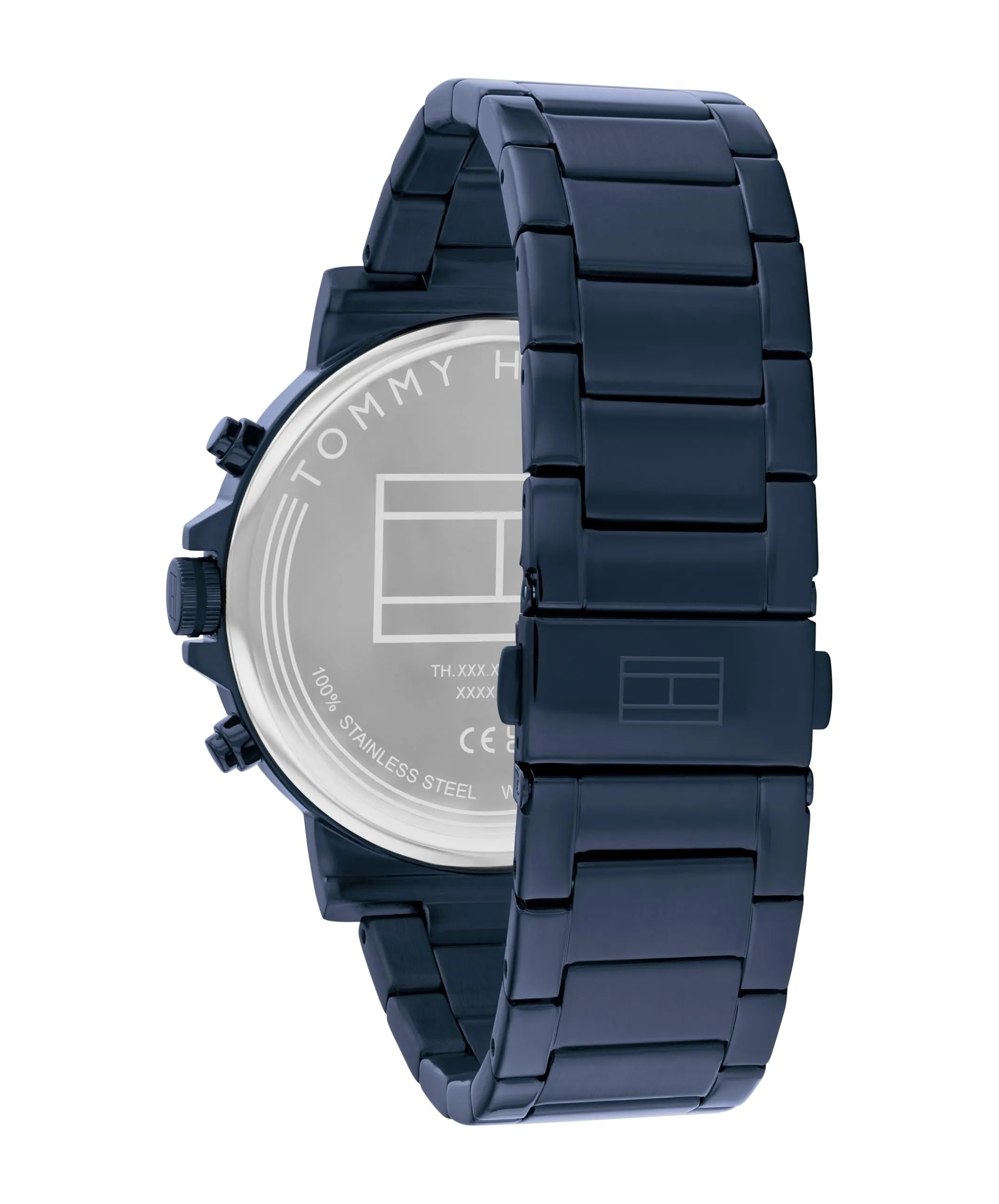Tommy Hilfiger Orologio Analogico Multifunzione al Quarzo da Uomo con Cinturino in Acciaio Inossidabile Blu - 1710705 - immagine 3