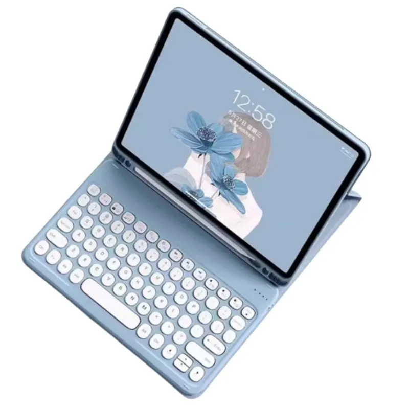 Custodia Royal Bailey TY-P610 Bluetooth Tastiera Samsung Tab S6 Lite Blu - immagine 1