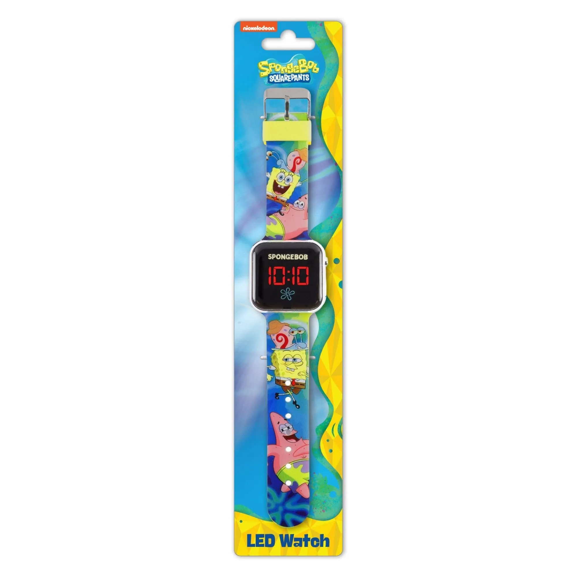 Accutime SpongeBob Squarepants SGB4160 Orologio LED multicolore con cinturino stampato - immagine 5
