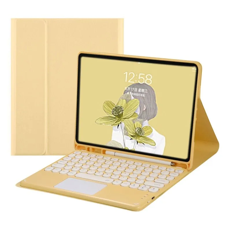 Custodia per tablet Royal Bailey TY006C iPad mini 6 Tastiera Bluetooth Gialla - immagine 1