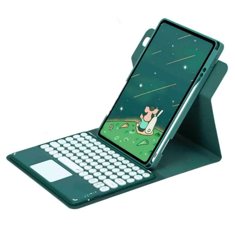 Custodia per tablet Royal Bailey PD-E211 Tastiera Bluetooth iPad Pro 11 Verde - immagine 1
