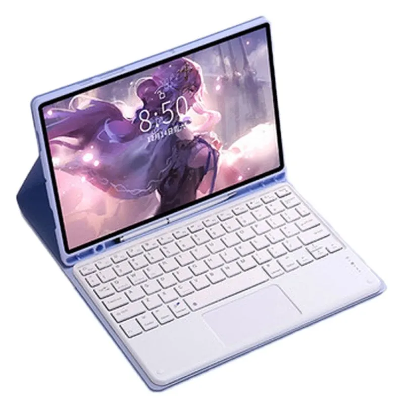 Custodia per Tablet Royal Bailey PS006C iPad mini 6 Tastiera Bluetooth Viola - immagine 1