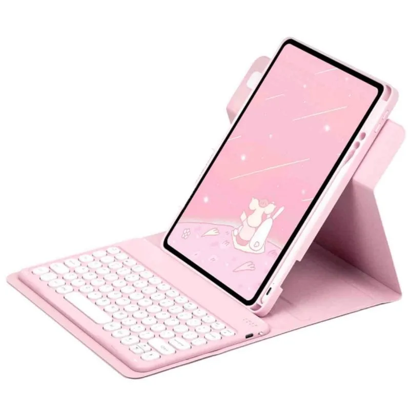 Custodia per tablet Royal Bailey PD-D211 Bluetooth Tastiera iPad Pro 11 Rosa - immagine 1