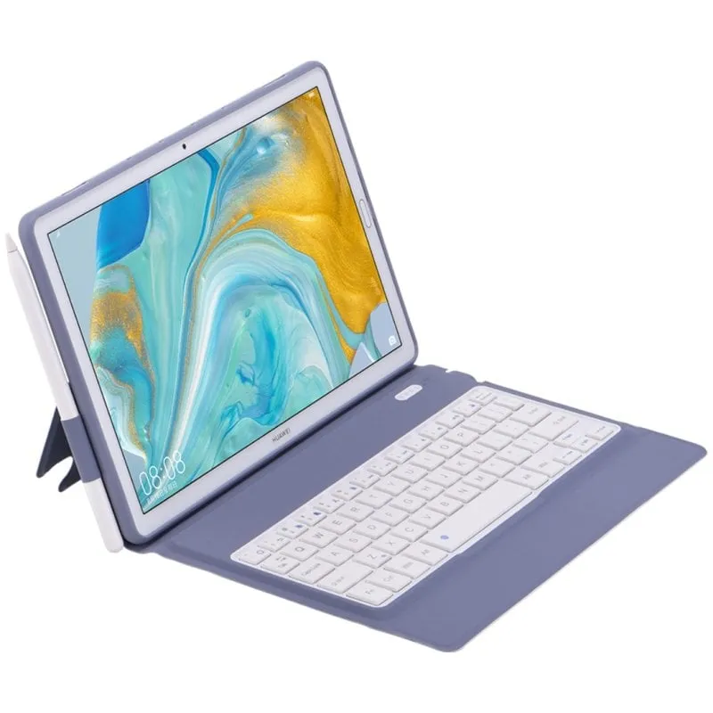 Custodia Tablet Royal Bailey T1083 Bluetooth Tastiera Huawei M6 10.8/MatePad 10.8 Viola - immagine 1