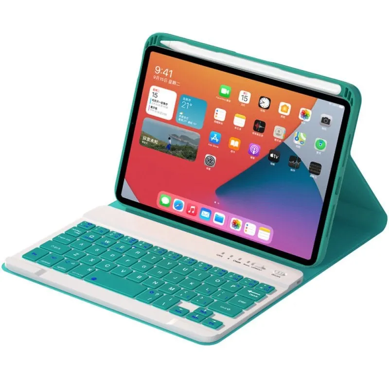 Custodia per tablet Royal Bailey HK209 Bluetooth Tastiera iPad 10.9 Verde - immagine 1