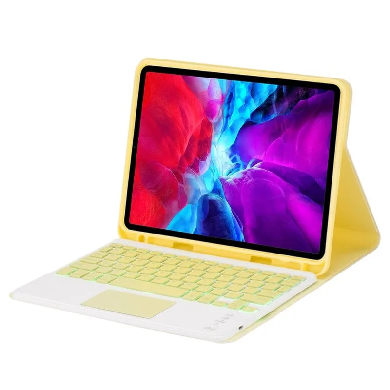 Custodia per Tablet Royal Bailey PS12T Bluetooth Tastiera QWERTY Gialla - immagine 1