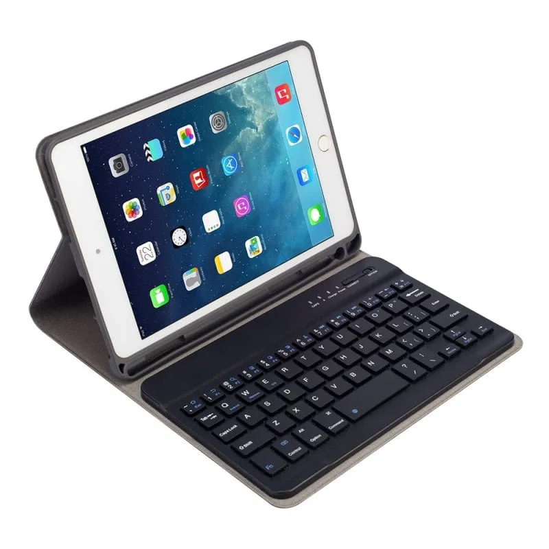 Custodia Royal Bailey RK405 Bluetooth Tastiera iPad mini 1 2 3 4 5 Nero - immagine 1