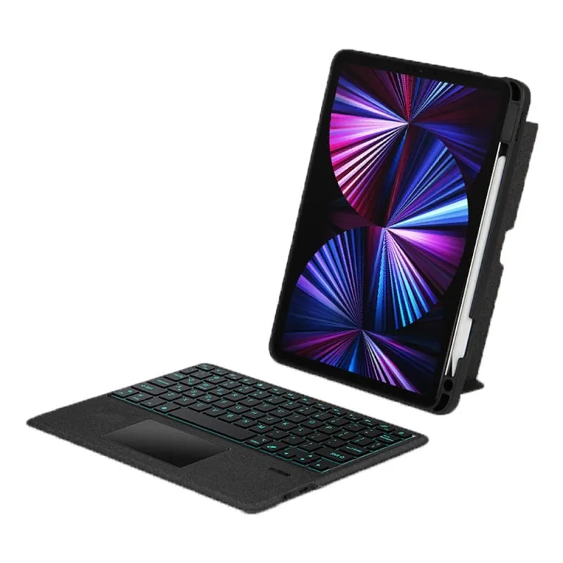 Custodia per Tablet Royal Bailey YJ102 Bluetooth Tastiera iPad 10.2 Air Pro Nero - immagine 1
