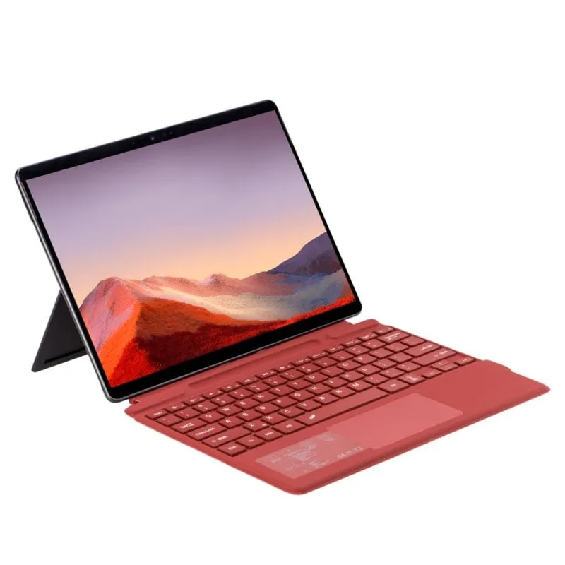 Custodia Royal Bailey 2089d Bluetooth Tastiera Surface Pro 11/10/9/8/X Rosso - immagine 1