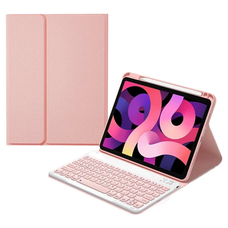Custodia per tablet Royal Bailey HF11 Bluetooth Tastiera iPad Air/Pro Rosa - immagine 1