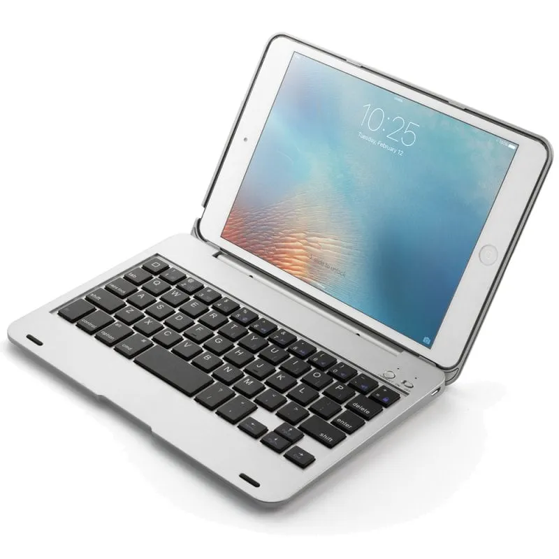 Custodia per tablet Royal Bailey F1 iPad Mini 1/2/3/4/5 Tastiera Bluetooth Argento - immagine 1