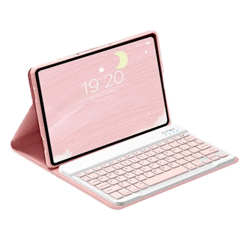 Custodia per Tablet Royal Bailey RT11 Tastiera Bluetooth QWERTY Rosa - immagine 1