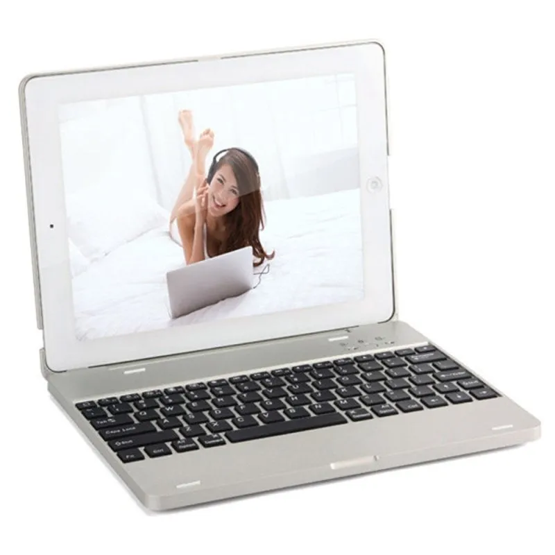 Custodia per tablet Royal Bailey H9 con tastiera Bluetooth iPad 9.7" Argento - immagine 1
