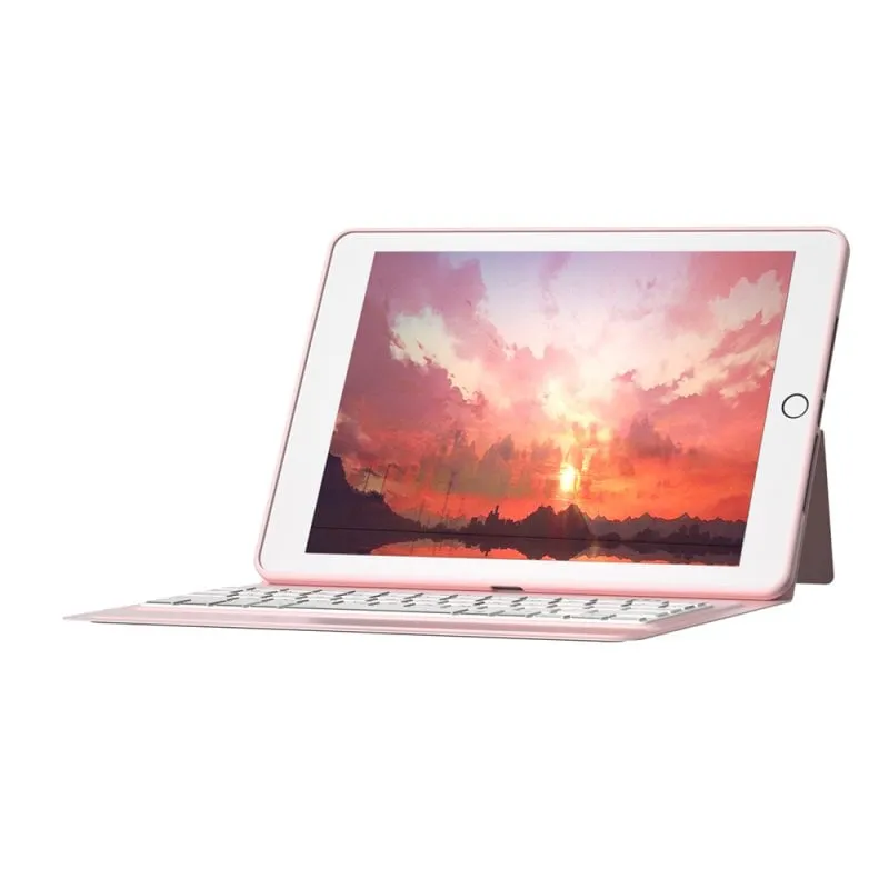 Custodia Royal Bailey T1086 Bluetooth Tastiera iPad Air Pro 11 Rosa - immagine 1