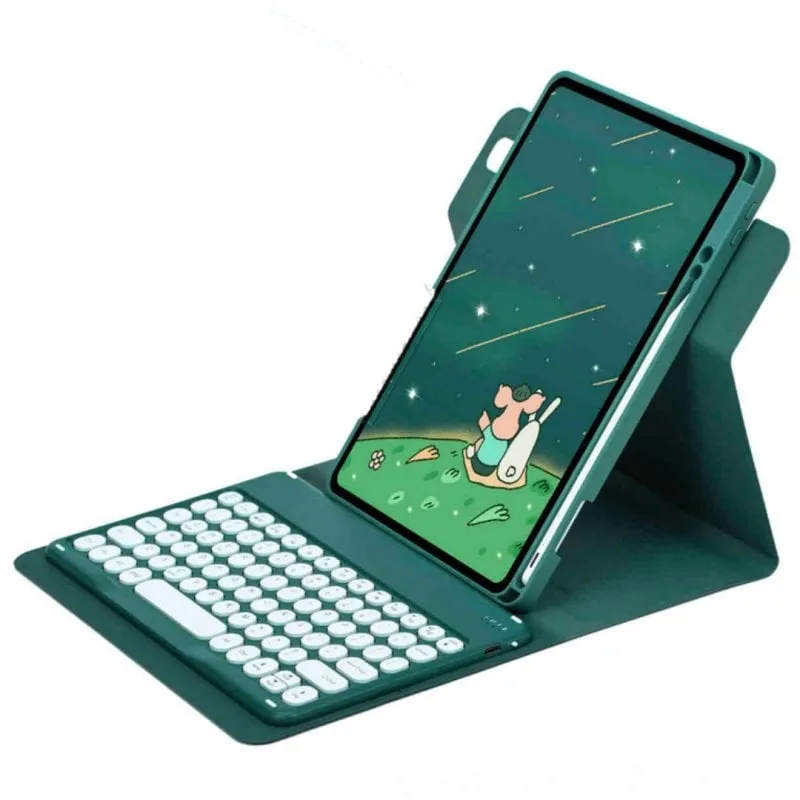 Custodia tablet Royal Bailey PD-D12 tastiera Bluetooth iPad 10.2 Air Pro blu - immagine 1