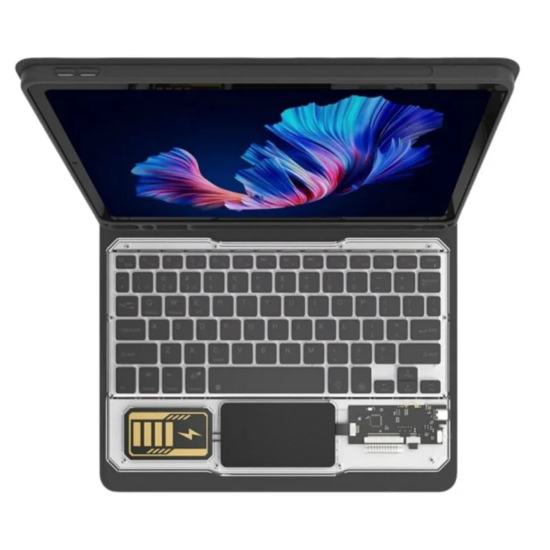 Custodia per tablet Royal Bailey JT11-1 tastiera Bluetooth QWERTY nera - immagine 1